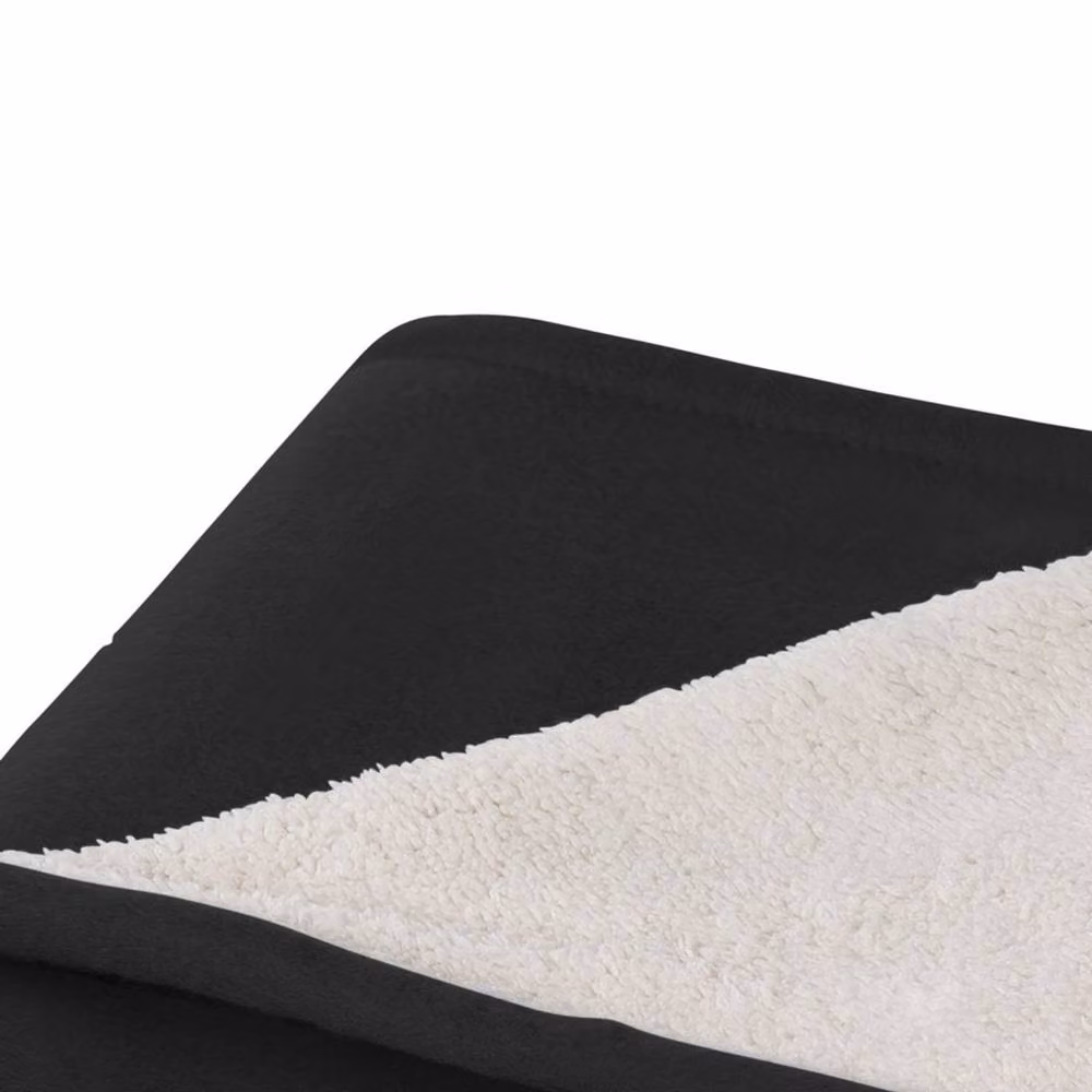 Seasons Springwood Black Checked Fluffy Fleece Blanket – 2