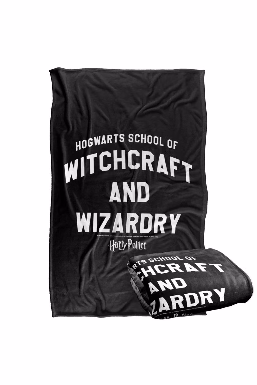 Warner Bros. Harry Potter Witchcraft and Wizardry Extra Large Silky Touch Super Soft Fluffy Polyester Throw Blanket in Black and Multicolour – 2