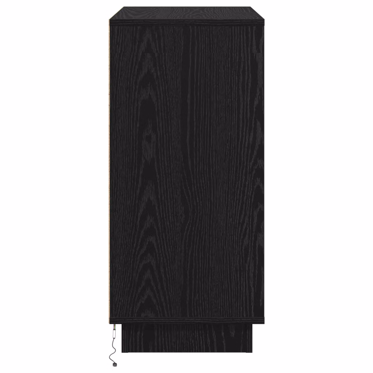 Berkfield Home Modern Black Oak Sideboard with Integrated LED Lighting, W/D/H: 75 x 34.5 x 71 cm – 5