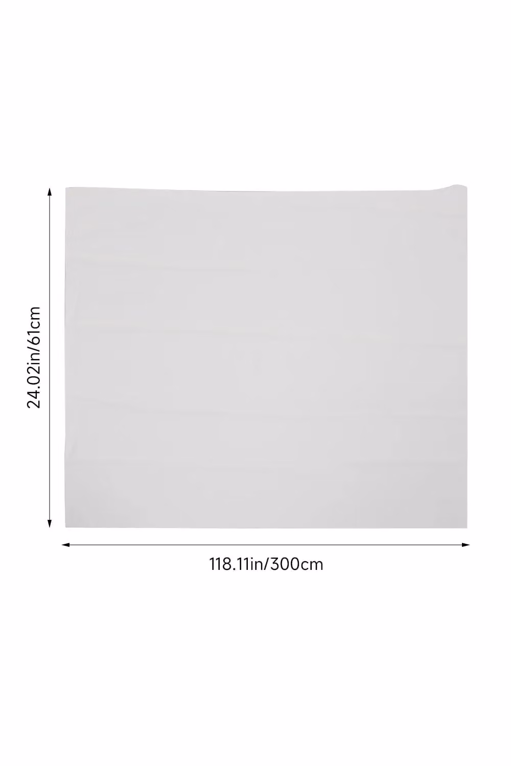 Living and Home White Minimalist Self-Adhesive Waterproof PVC Wallpaper, W: 61 cm, L: 300 cm