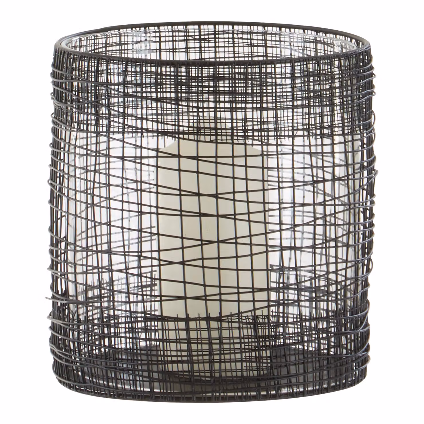 Orsina Cylindrical Black Lantern with Transparent Glass Shade for Indoor and Outdoor Decor – 3