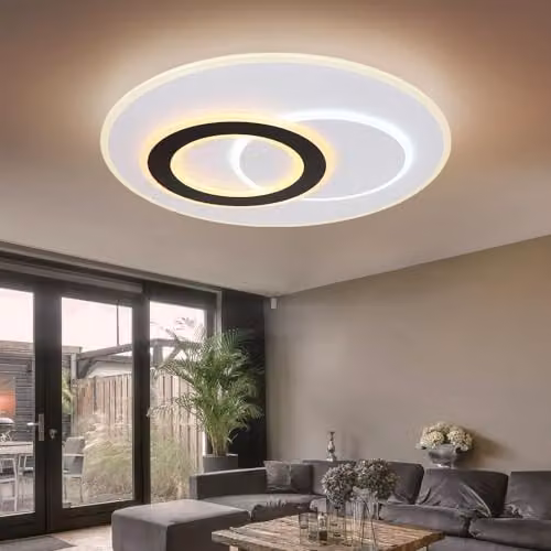 Globo Lighting Smartlight LED Ceiling Light with Remote Control, Dimmable CCT Night Light, White, Diameter: 70 cm – 4