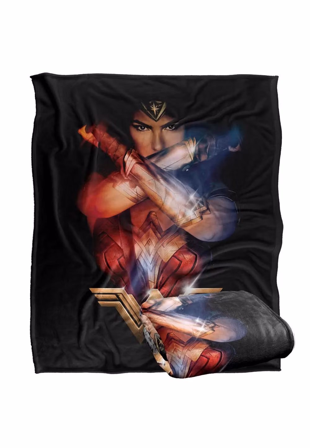 Warner Brothers Wonder Woman Silky Touch Super Soft Throw Blanket, White, W: 152 cm, D: 127 cm – 2