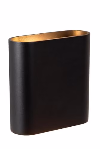 Lucide Atila Dimmable LED Wall Light for Indoor and Outdoor Use, Black