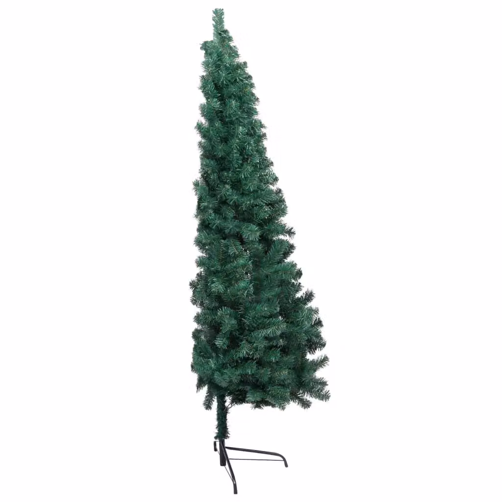 Berkfield Home Artificial Half Pre-lit Christmas Tree with Ball Set, Green, Height: 240 cm – 3
