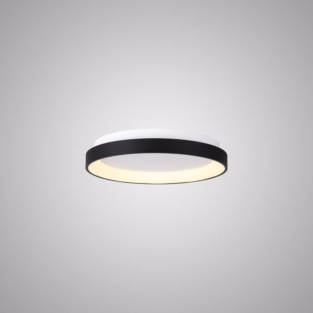 Netlighting Niseko Ring LED Ceiling Light, Black, Diameter: 78 cm, 58W, 3000K, 4700lm – 2