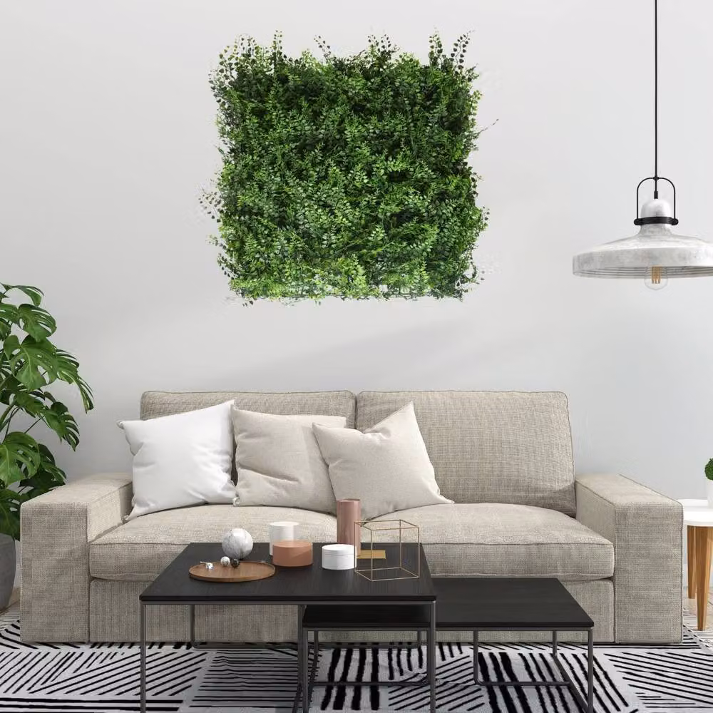 Ark Mat Fern Artificial Plant Wall Panel, Green, 50 x 50 cm – 6
