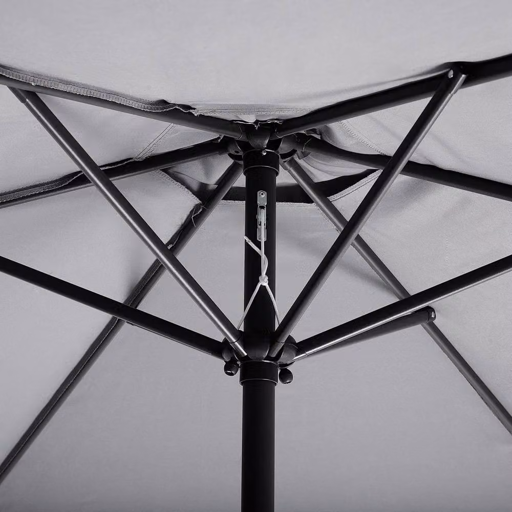 Wyld and Coco Grey Garden Sun Parasol with Aluminium Frame and Polyester Canopy, Diameter: 230 cm – 3