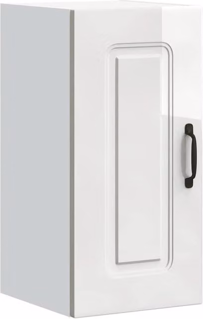 Berkfield Home Kalmar High Gloss White Wall Mounted Kitchen Cabinet with Internal Shelves and Hinged Doors