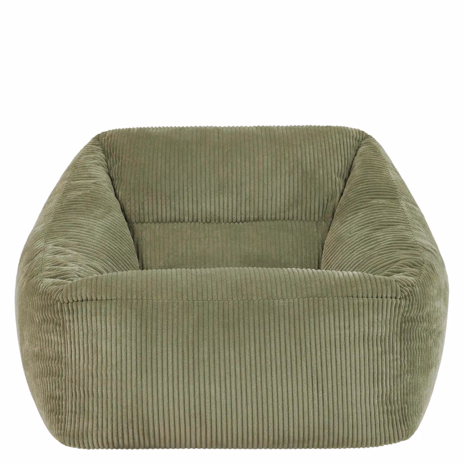 icon Natalia Corduroy Bean Bag Armchair in Green with Filling Included – 3