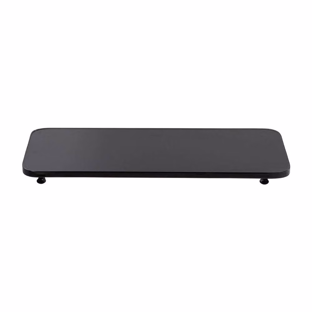 FORGEVIO Black Folding Wall Mounted Dining Table and Shelf, W: 65 cm, D: 24 cm – 4