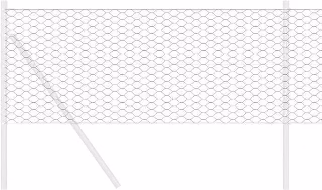 Berkfield Home Hexagon Steel Fence in Dark Grey, W: 0.6 m, L: 10 m