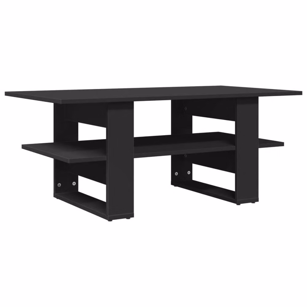 Berkfield Home Modern Black Decorative Coffee Table, W/D/H: 102 x 55 x 42 cm – 3