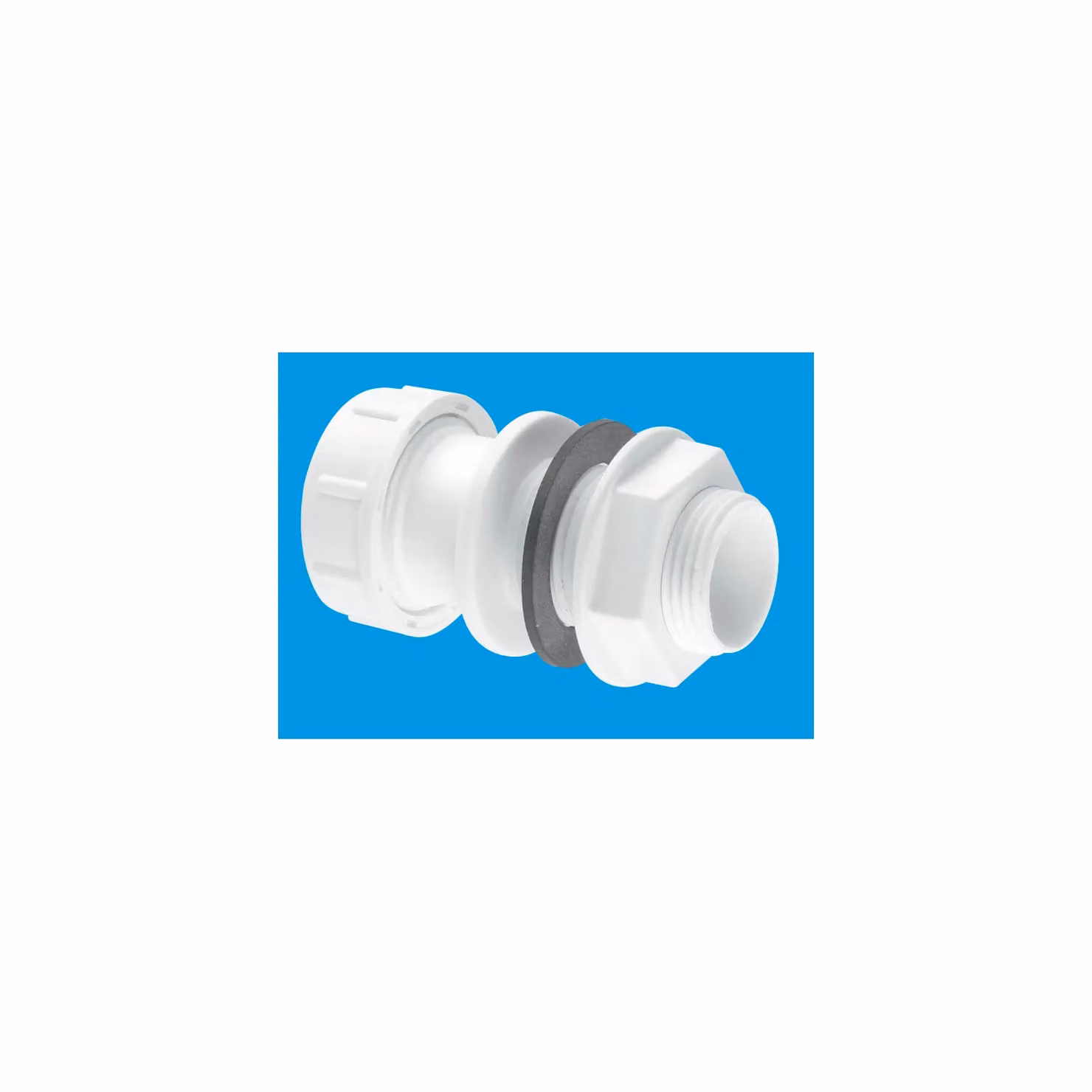 McAlpine R4M 19/23mm Universal Multifit Straight Tank Connector, White – 2