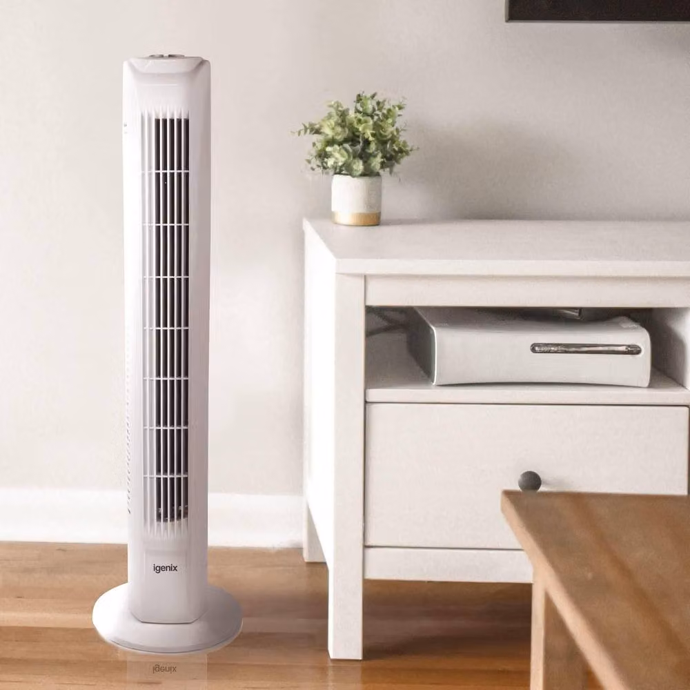 Igenix White Tower Fan with Timer and Oscillation – 2