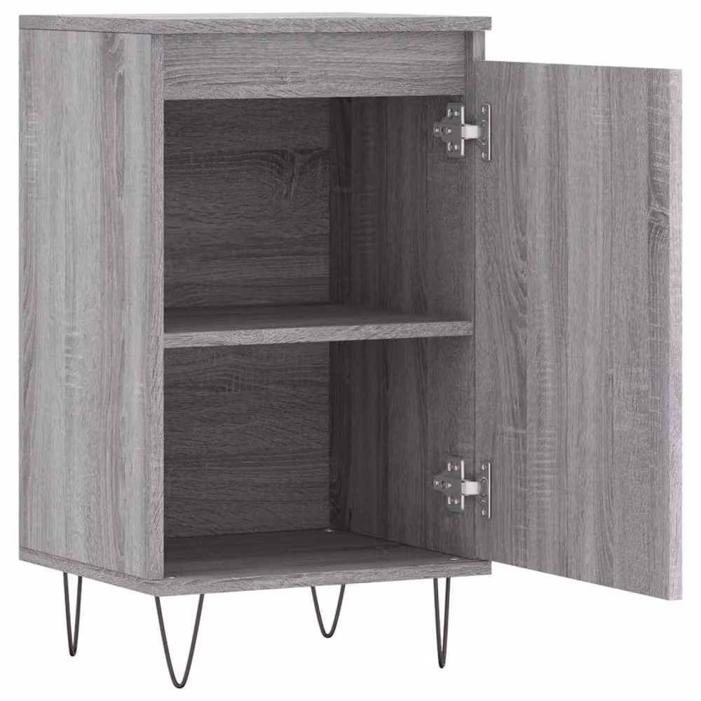 Berkfield Home Set of 2 Grey Sonoma Sideboards in Engineered Wood, W/D/H: 40 x 35 x 70 cm – 2