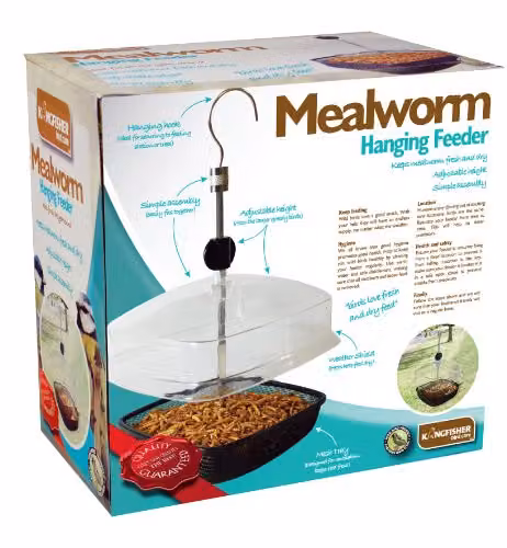 Natures Market Deluxe Transparent Mealworm Feeder