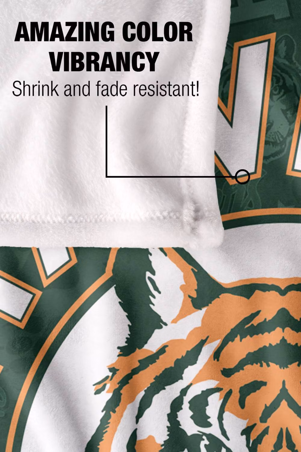 Stranger Things Hawkins Tigers Super Soft Throw Blanket, Multicolour, W: 152 cm, D: 127 cm – 4