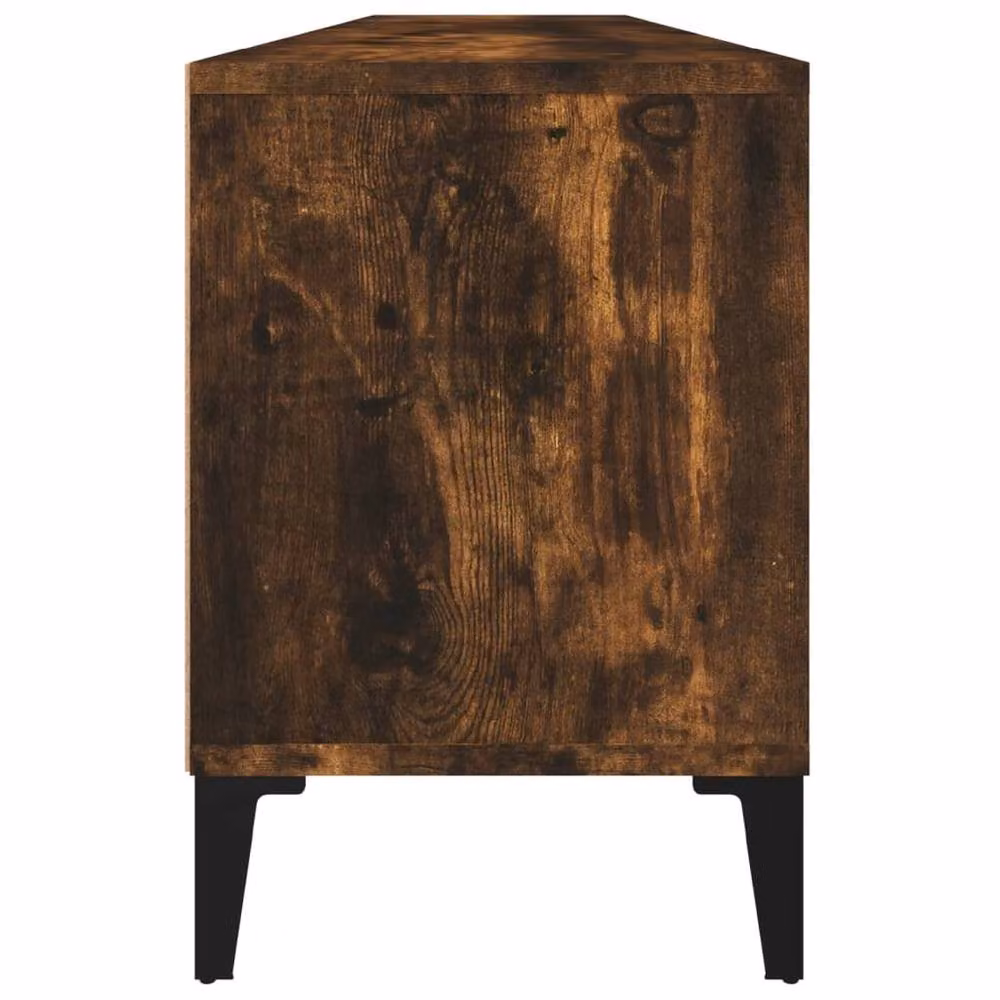 Berkfield Home Smoked Oak TV Cabinet in Brown, W: 150 cm, D: 30 cm, H: 44.5 cm – 3