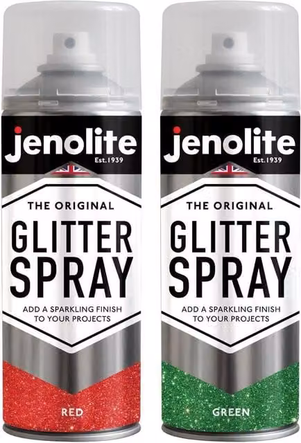 Jenolite Multi-Surface Glitter Paint in Red