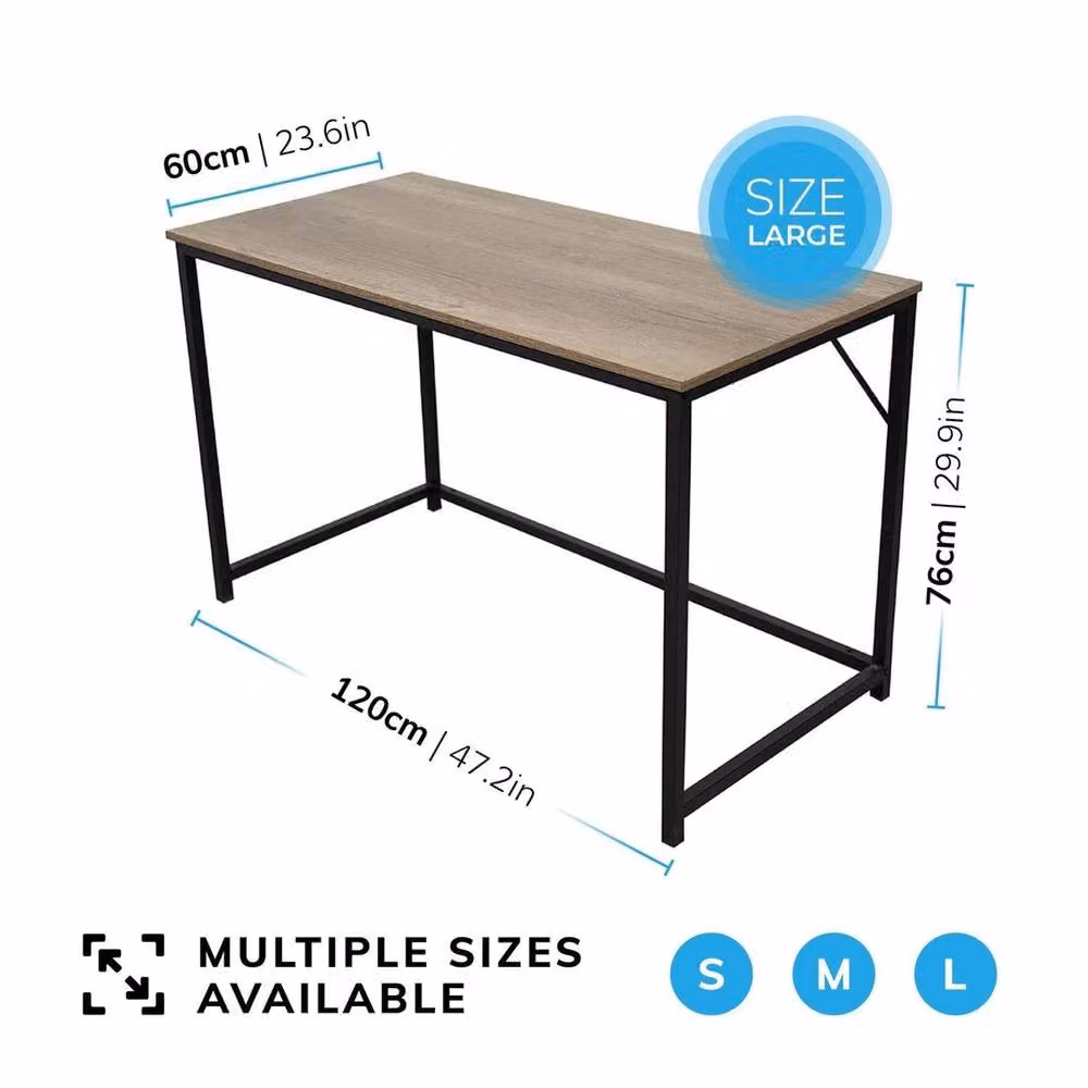 KORVIXA Grey Computer Desk for Home Office – 2