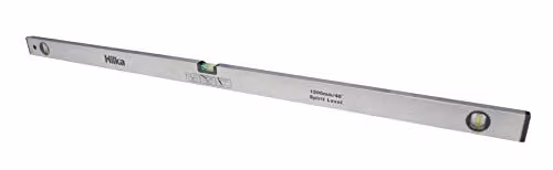 Hilka Spirit Level, Silver and White, Length: 120 cm