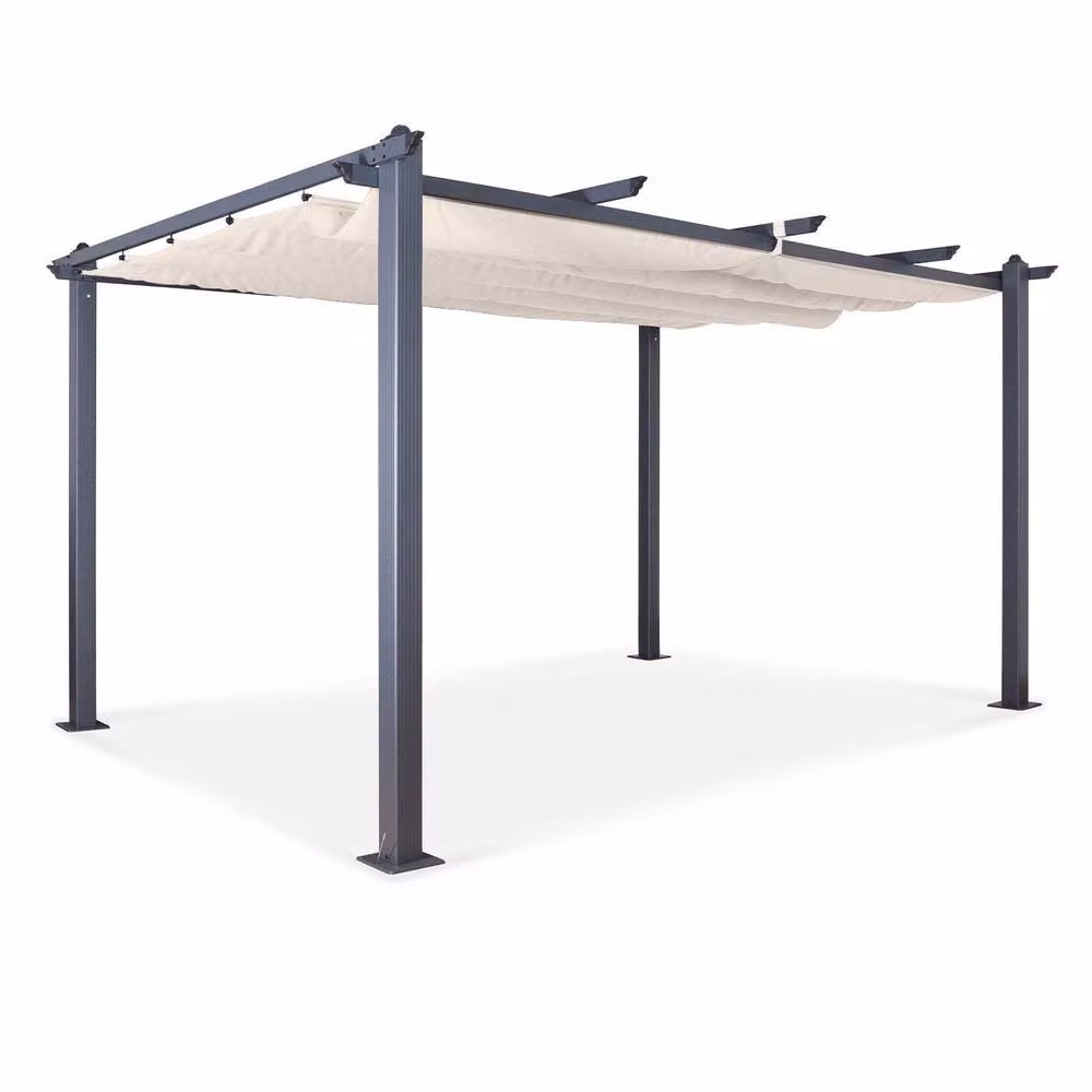 Oseasons Acorn Aluminium Pergola Gazebo in White – 2