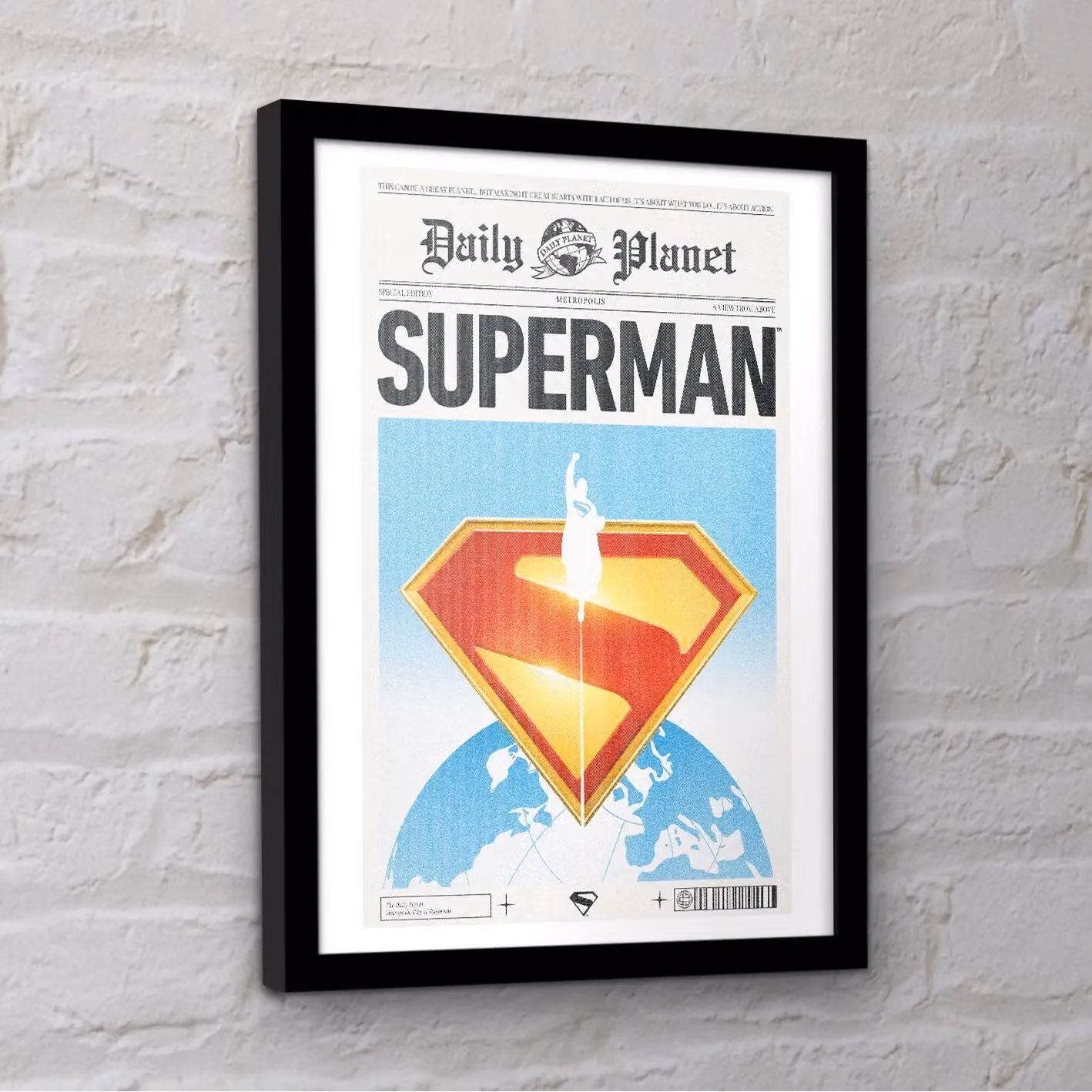 Superman Daily Planet Multicolour Framed Paper Poster – 2