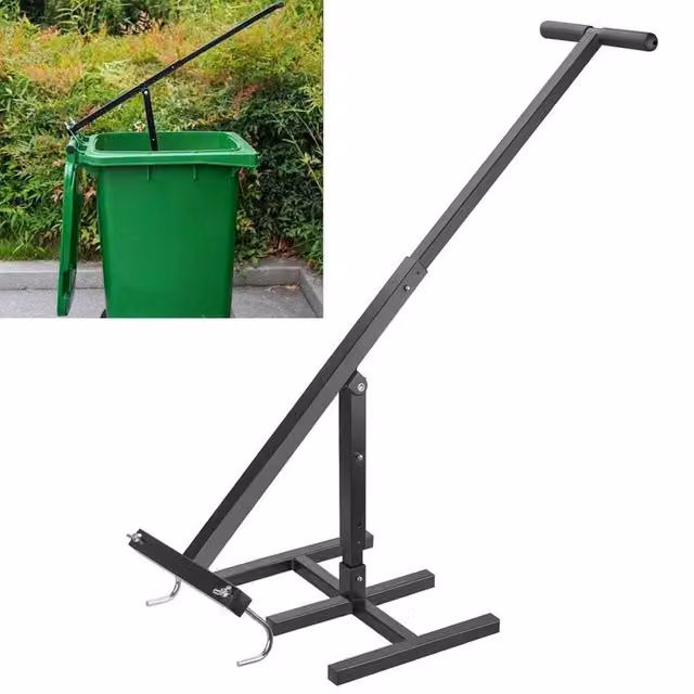 VOGREX Wheelie Bin Compactor Crusher in Black