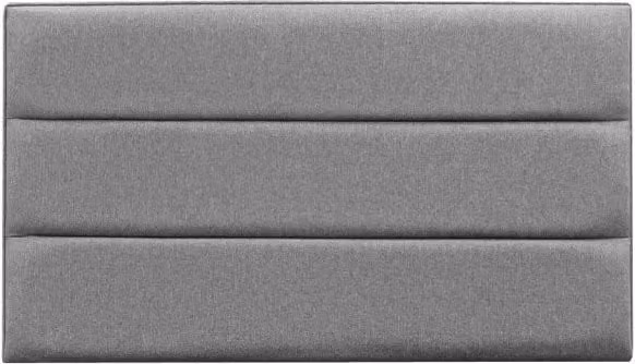 Willow and Eve Ariana Strutted Fabric Headboard in Grey, Super King Size
