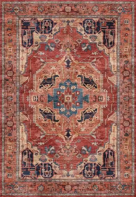 THE RUGS Alya Washable Persian Classic Oriental Rug in Red, W/D/H: 120 x 170 cm