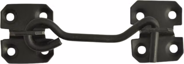 Garden Mile Galvanised Steel Cabin Hook in Black