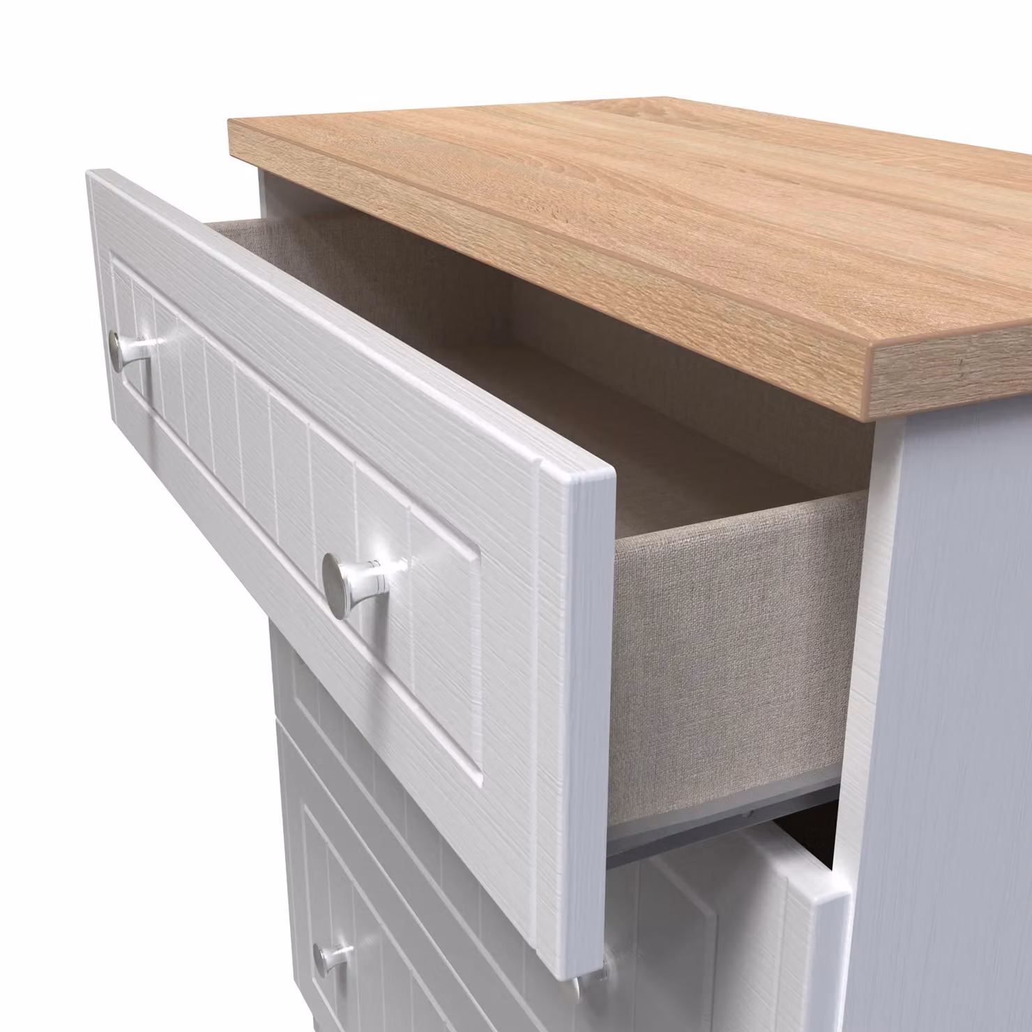 2 U Norton 3 Drawer Deep Chest in White – 2