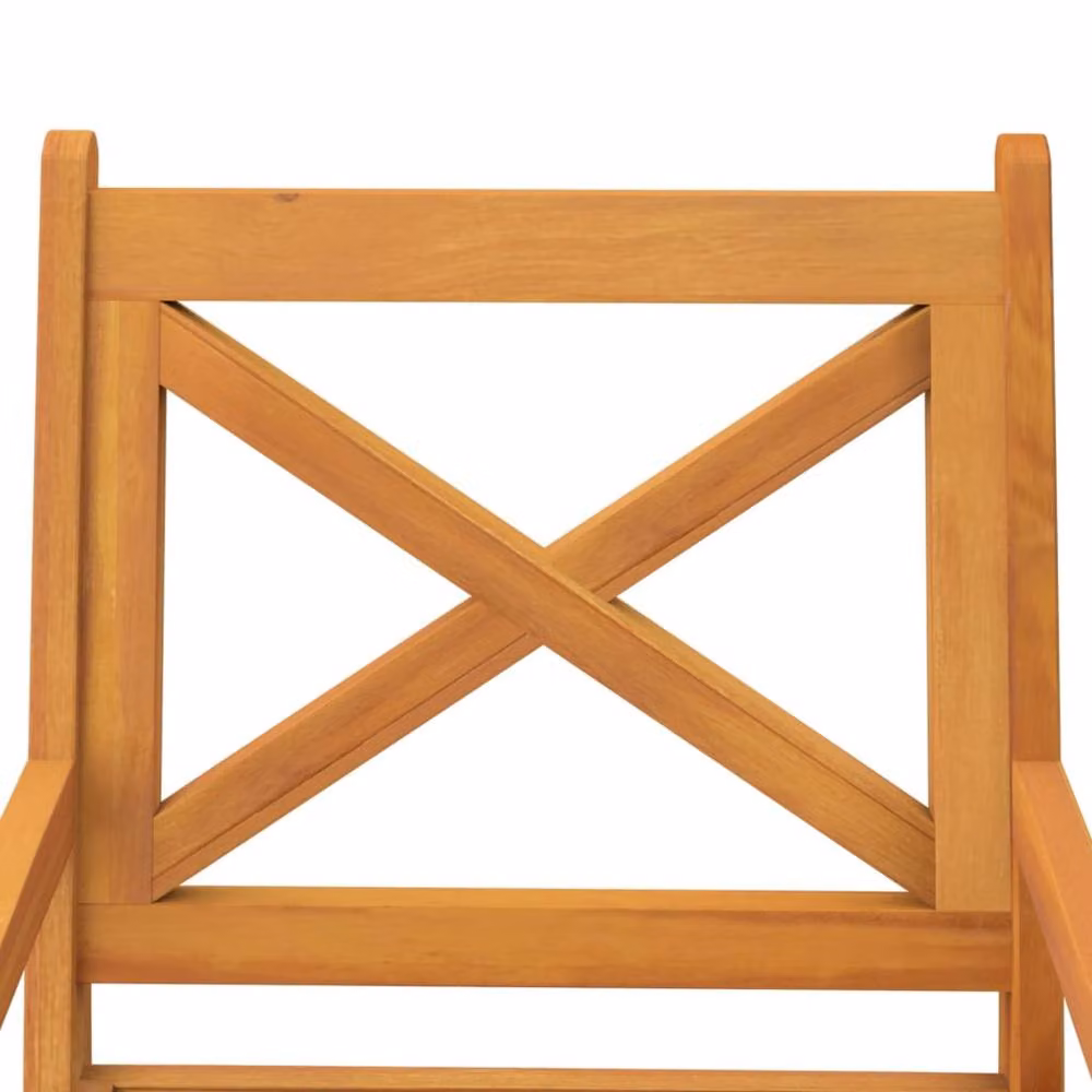 Berkfield Home Set of 6 Outdoor Dining Chairs in Brown Solid Acacia Wood – 2