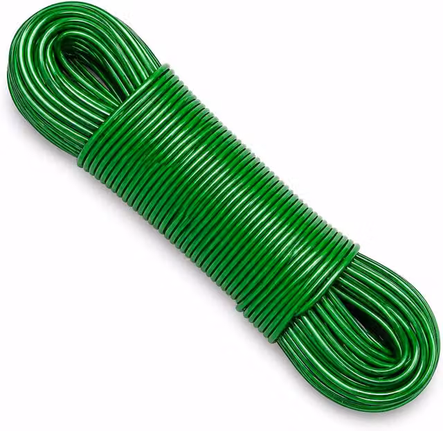 Simpa Multicolour PVC Coated Steel Core Washing Line, 50m – 1