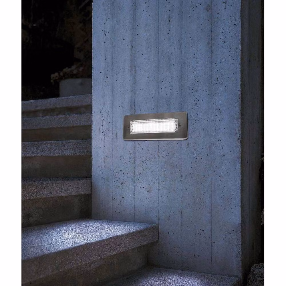 SPETLEK IP65 Recessed LED Outdoor Step and Wall Light in White – 4