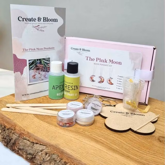 Just4youonlineUK Pink Moon Resin Starter Kit