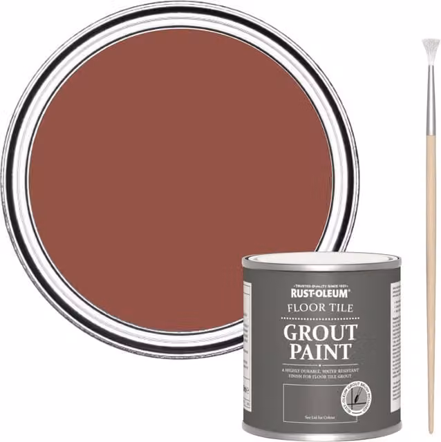 Rust-Oleum Floor Grout Paint in Fire Brick Red, 250ml