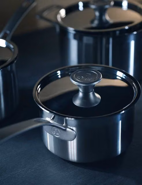 M&S x Tom Kerridge Stainless Steel and Copper 14cm Saucepan, Silver