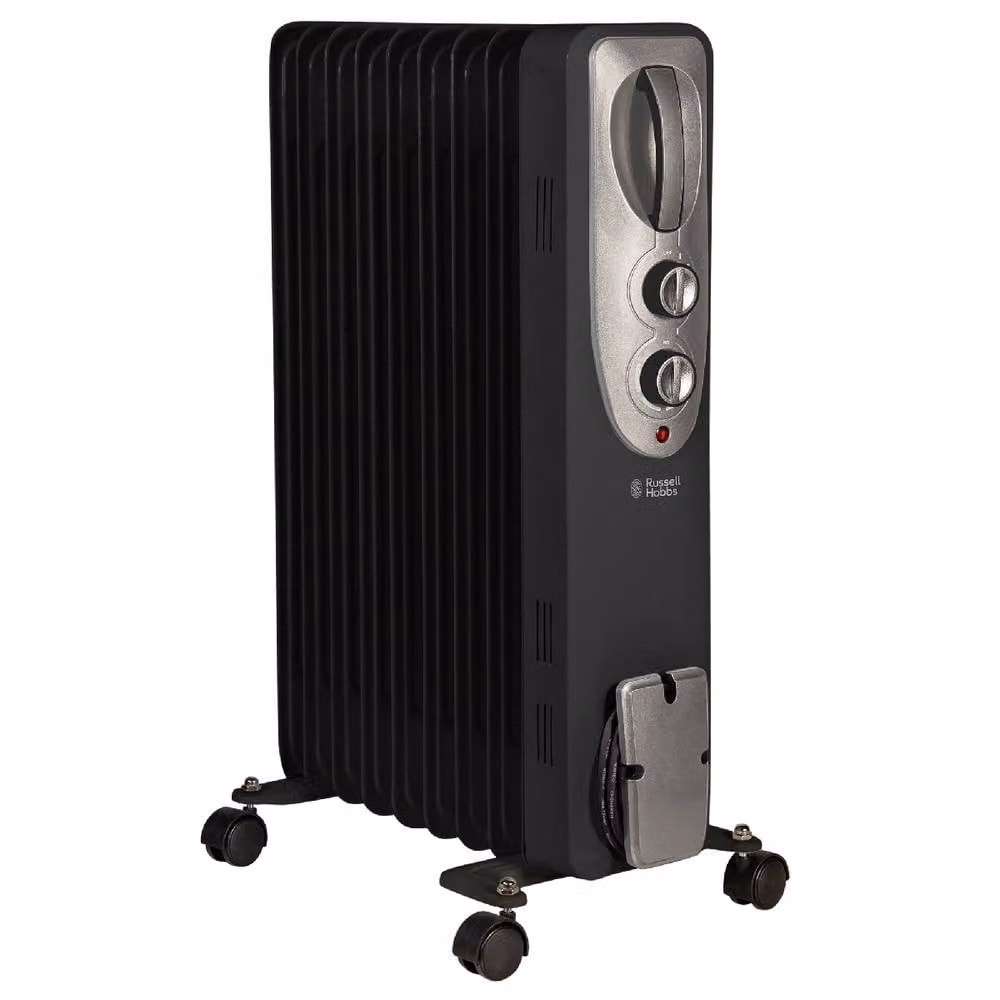 Russell Hobbs 2000W 9 Fin Oil Filled Radiator Black RHOFR5002 – 8