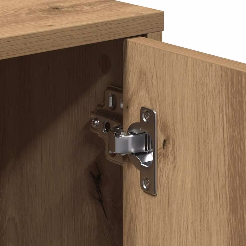 Berkfield Home Artisan Oak Sideboard in Brown, W/D/H: 60 x 31 x 70 cm – 3