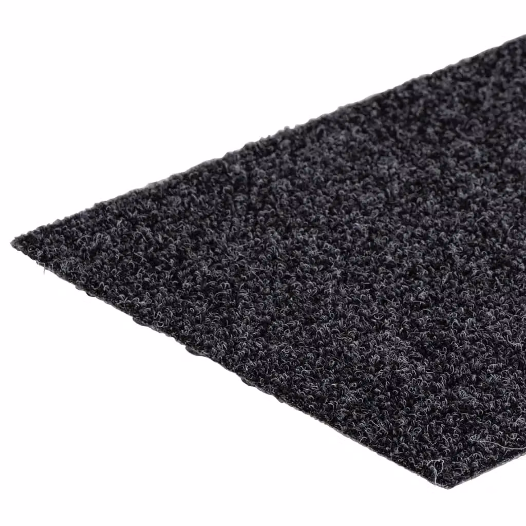 Berkfield Home Self-adhesive Rectangular Stair Mats, 15 Pieces, Grey, W: 76 cm x D: 20 cm – 3