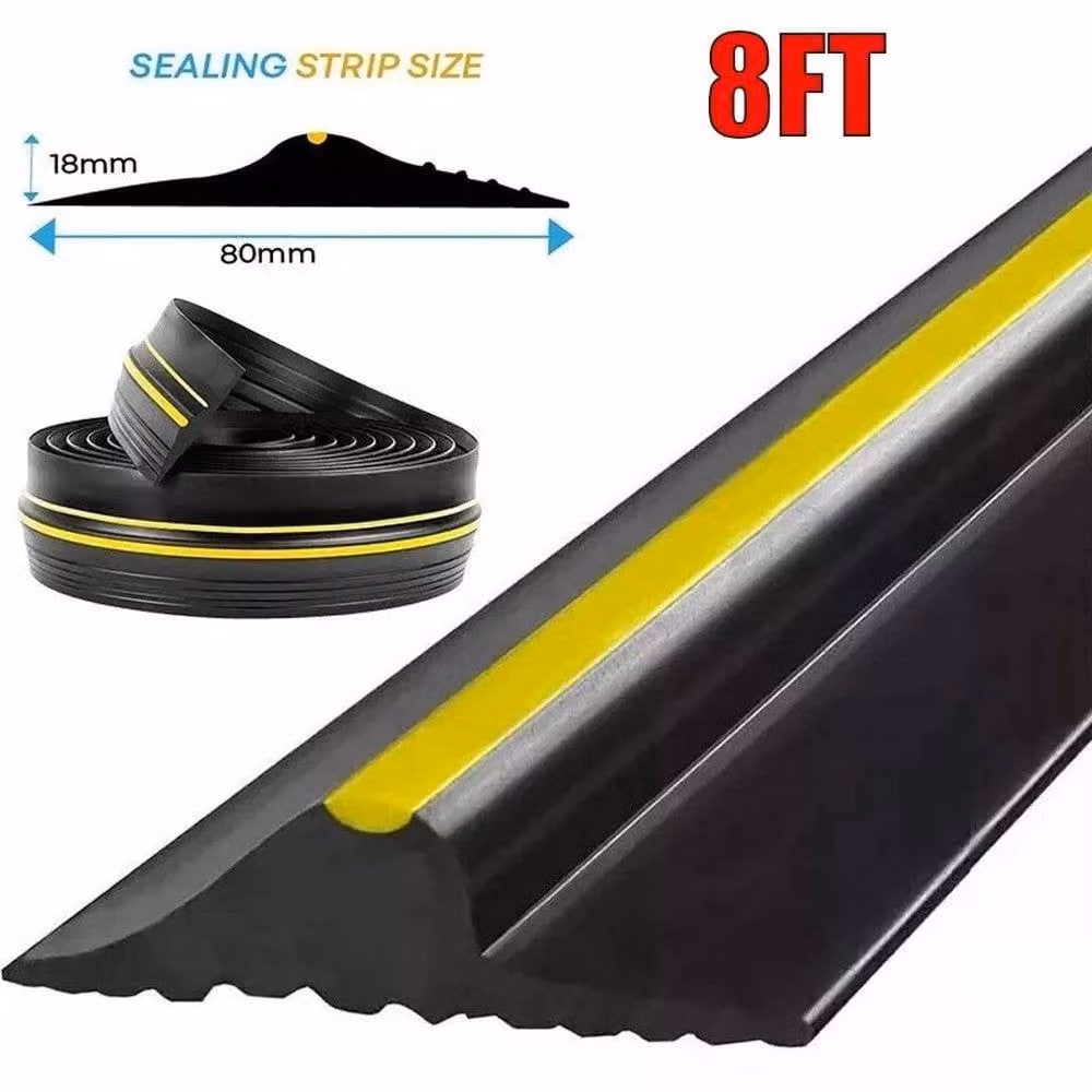 PAWNORA Waterproof EPDM Rubber Door Bottom Seal Strap in Black – 2