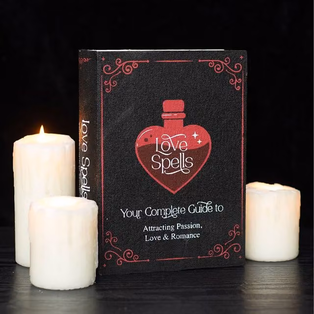 Kingsbury Gifts Love Spells Black Cardboard Book Storage Box