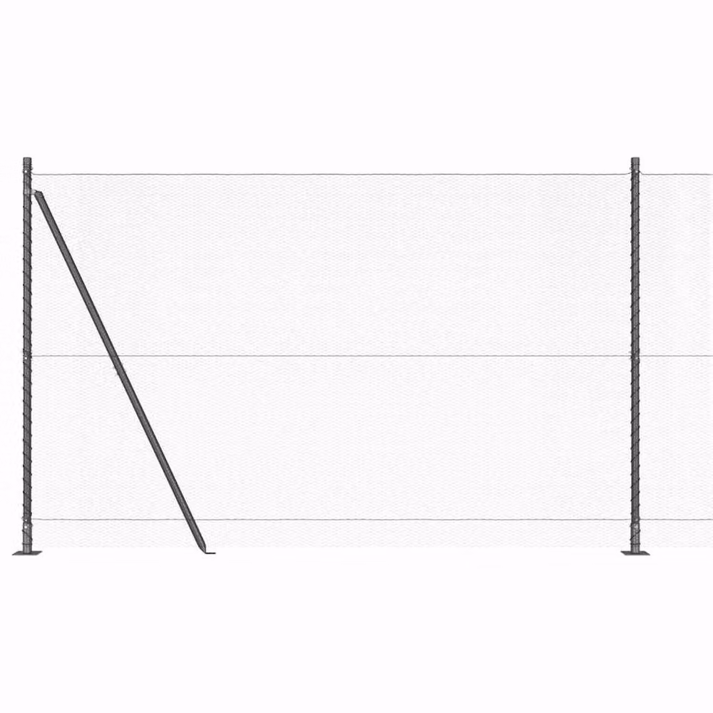 Berkfield Home Grey Steel Hexagon Fence 1.6 x 50 m – 4