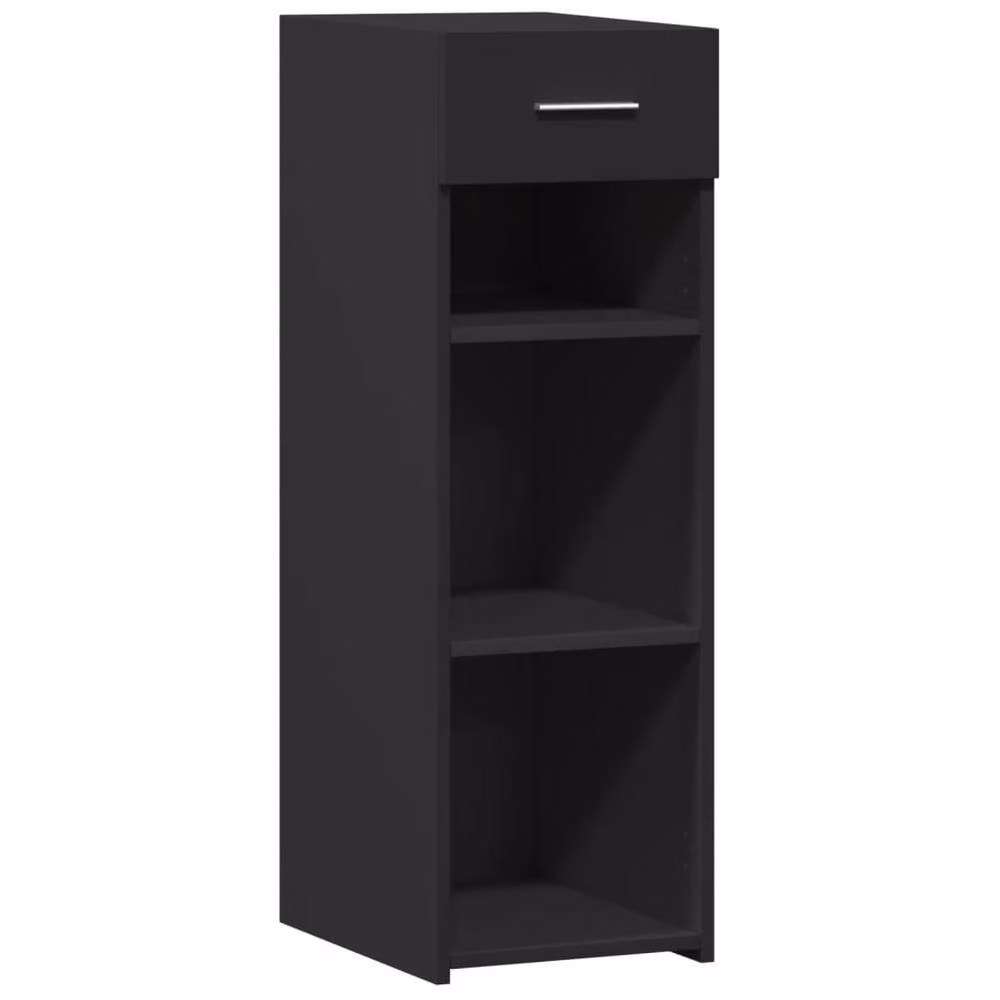 Berkfield Home Modern Black Matt Sideboard in MDF, W/D/H: 30 x 42.5 x 93 cm – 3