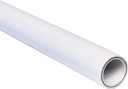 FloPlast Flofit+ White Push Fit PE-X Plastic Pipe, 22mm x 3m