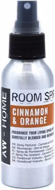 KDMD Cinnamon and Orange Room Spray Refreshing 100ml Home Fragrance in Silver