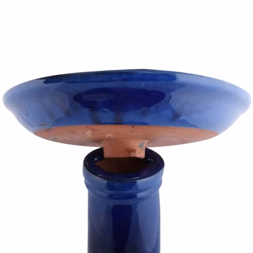 Esschert Design Blue Ceramic Square Bird Bath – 2
