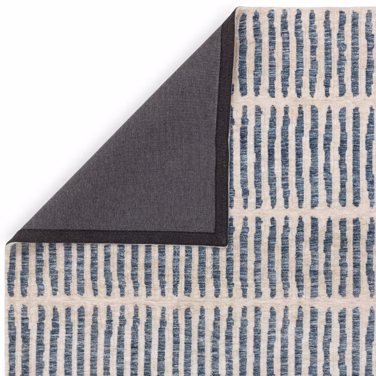The Rug Shop UK Blue Modern Striped Machine Woven Easy Care Area Rug W: 160 cm, D: 230 cm – 3